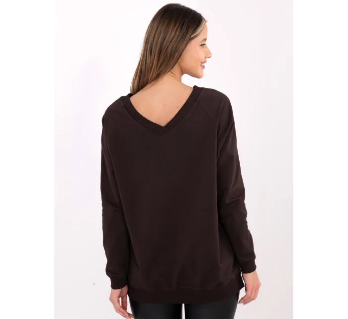 Mikina RV BL 5850.11X tmavě hnědá Mikina RV BL 5850.11X tmavě hnědá