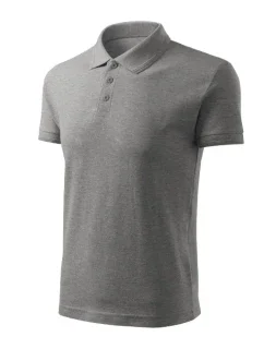 Pique Polo Free polokošile pánská tmavě šedý melír