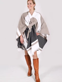 Dámské pončo CPO-0001 hnědé - YOCLUB