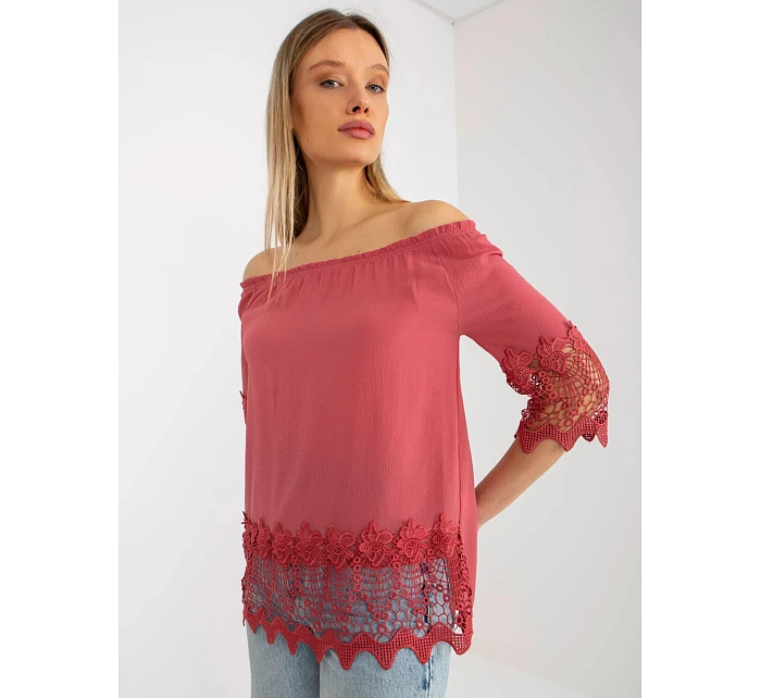 Dámská halenka LK BZ model 22120965 tmavě růžová - FPrice