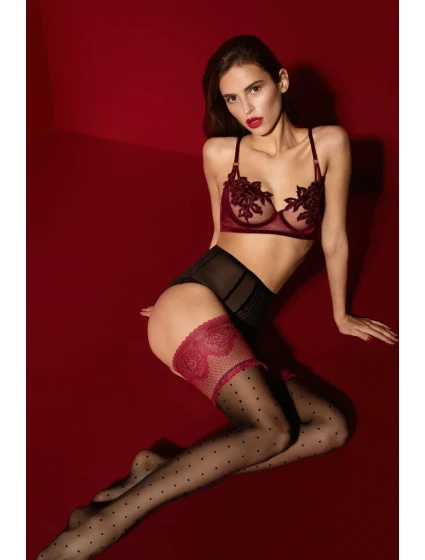 Samodržící dámské punčochy model 12003732 20 DEN - Fiore