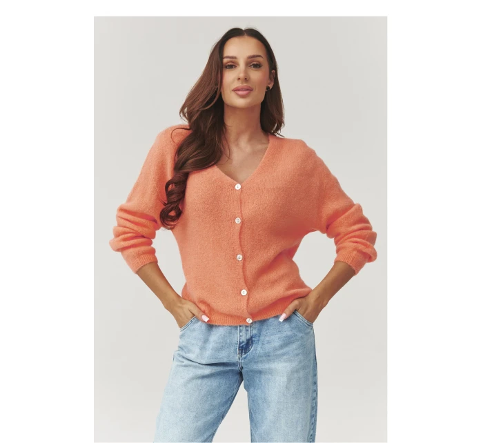 Svetr na zapínání  model 223256 Makadamia