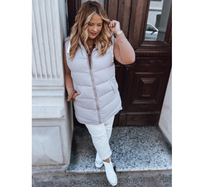 Dámská prošívaná vesta plus size MIRELLI fialová FashionStreet TY2923 Dámská prošívaná vesta plus size MIRELLI fialová FashionStreet TY2923
