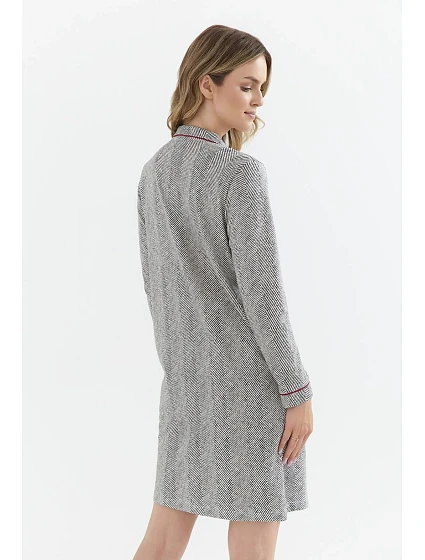 Dámská rozepínací noční košile Cana 409 dł/r S-XL Dámská rozepínací noční košile Cana 409 dł/r S-XL
