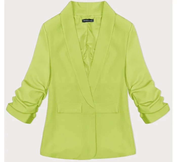 Tenké sako v barvě s nařasenými rukávy model 19749901 - MADE IN ITALY