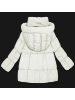 damska kurtka oversize biały model 21725747 - S'WEST damska kurtka oversize biały model 21725747 - S'WEST