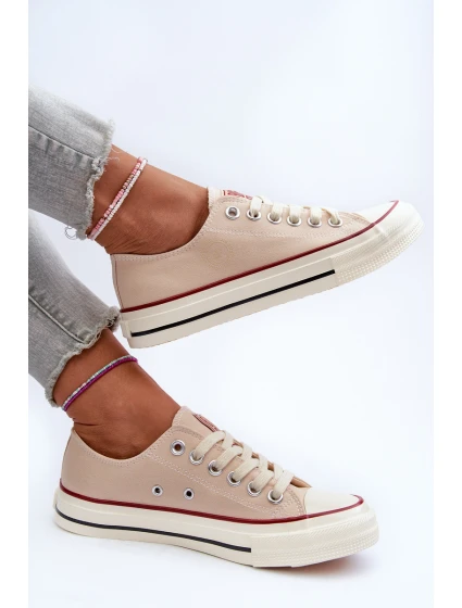 Nízké dámské tenisky Big Star NN274272 béžové Nízké dámské tenisky Big Star NN274272 béžové