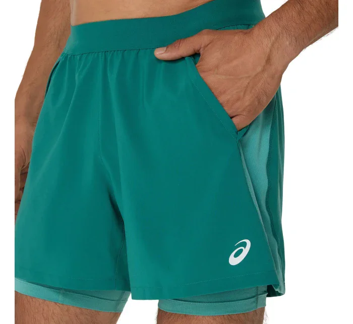 Pánské šortky 2N1 5IN M 2011D245-301 zelené - Asics Road