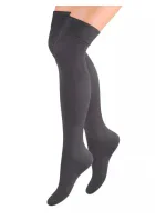 Dámské hladké nadkolenky 076 Tmavě šedá - Steven