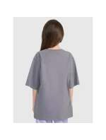 Dívčí tričko oversize s potiskem 4F 4FJRAW25TTSHF3197-22S