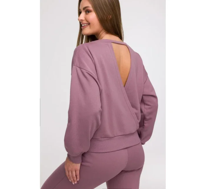 model 21047201 Mikina s otevřenými zády heather - BeWear