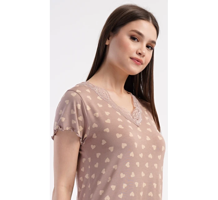 Dámská noční košile s krátkým rukávem model 21345616 - Vienetta