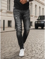 Pánské džínové kalhoty černé Dstreet UX3949