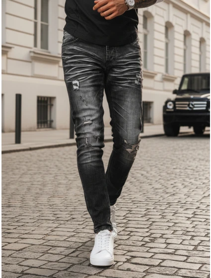 Pánské džínové kalhoty černé Dstreet UX3949