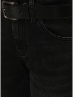 Pánské džíny slim fit černé FashionStreet UX4483