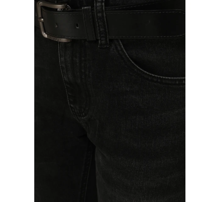 Pánské džíny slim fit černé FashionStreet UX4483