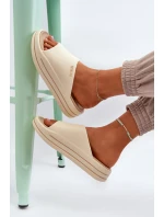 Dámské sandály na platformě Big Star model 21652630 béžové - Big Star Shoes Dámské sandály na platformě Big Star model 21652630 béžové - Big Star Shoes