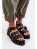 Dámské sandály z ekokože Big Star model 21653814 Černé - Big Star Shoes