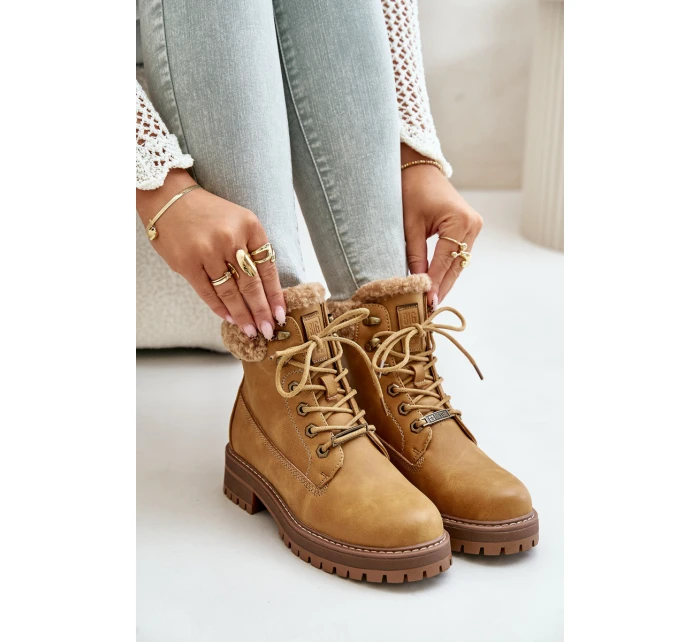 Zateplené dámské boty Big Star model 21671593 Camel - Big Star Shoes