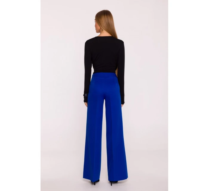 model 21296011 Kalhoty se širokými nohavicemi královská modř - Moe model 21296011 Kalhoty se širokými nohavicemi královská modř - Moe