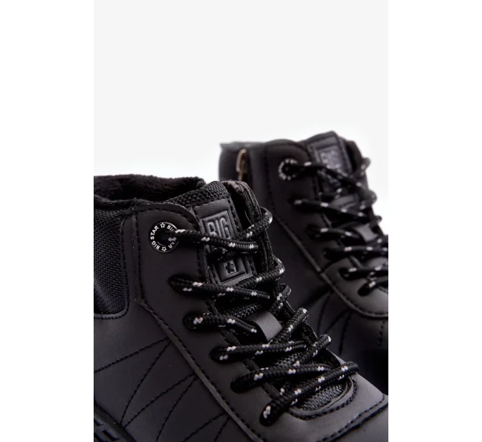 Dětské zateplené trekové boty Trapper Black Big Star