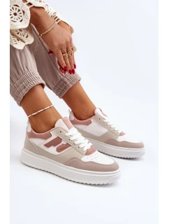 Dámské béžové nízké tenisky Regines