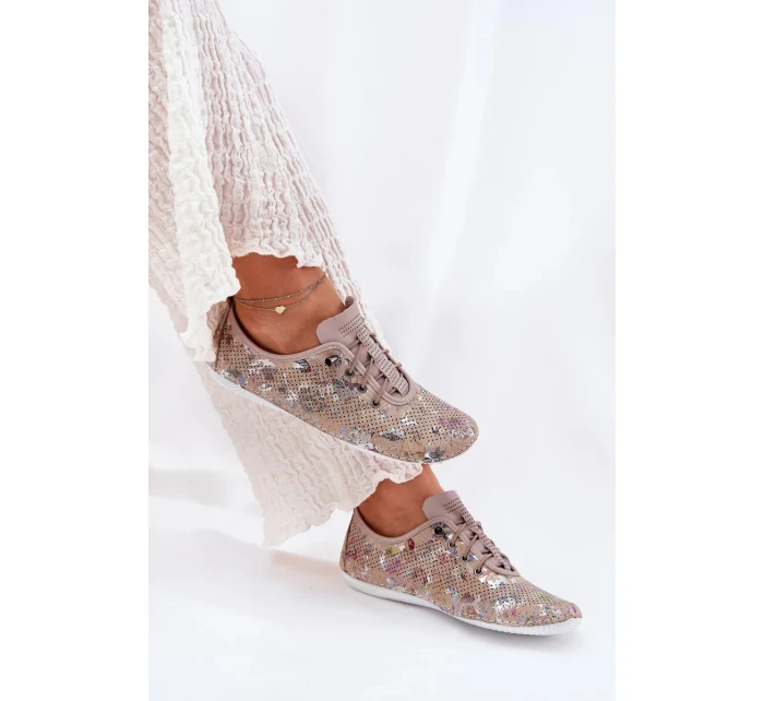 Dámské polobotky z přírodní kůže Artiker – béžové Dámské polobotky z přírodní kůže Artiker – béžové