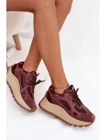 Kožené dámské tenisky na platformě Big Star HI-POLY SYSTEM – bordó Kožené dámské tenisky na platformě Big Star HI-POLY SYSTEM – bordó