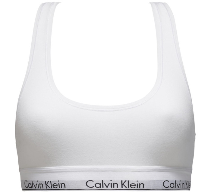 Dámská podprsenka Bralette Modern Cotton 0000F3785E100 bílá - Calvin Klein