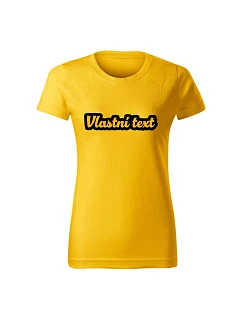 Personalizované dámské tričko s obrysem
