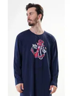 Pánská noční košile s dlouhým rukávem Kotva Pánská noční košile s dlouhým rukávem Kotva