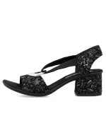 Pohodlné černé sandály Rieker W RKR679