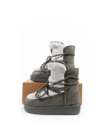 snow boots dámské zimní módní model 21405954 zateplené šedé dámské - D.Franklin