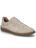 Pánské semišové béžové kožené polobotky Rieker 08300-62