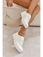 Módní lakované tenisky Big Star KK274045 Bílá Módní lakované tenisky Big Star KK274045 Bílá