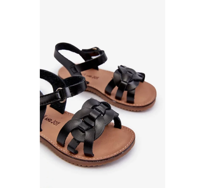 Dětské sandály se zapínáním na suchý zip, Black Marimona Dětské sandály se zapínáním na suchý zip, Black Marimona