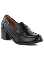 Černá dámská obuv na podpatku model 22015036 - M. Daszyński Černá dámská obuv na podpatku model 22015036 - M. Daszyński