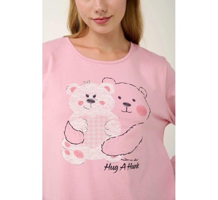 Dámské bavlněné pyžamo s manžetami model 20617616 - Vamp