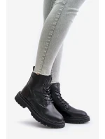Zateplené botky workery dámské model 21671558 černé - Big Star Shoes Zateplené botky workery dámské model 21671558 černé - Big Star Shoes