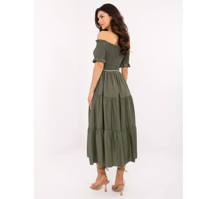 Sukienka MI SK model 21190978 khaki - FPrice Sukienka MI SK model 21190978 khaki - FPrice