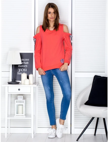 Mikina PL BL 1452.02 korál Mikina PL BL 1452.02 korál