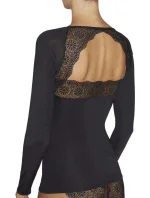 Dámské tričko s dlouhým rukávem model 18422173 černá - Ysabel Mora Dámské tričko s dlouhým rukávem model 18422173 černá - Ysabel Mora