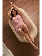 Krátké růžové pyžamo model 22263956 - MEFEMI BY NIPPLEX
