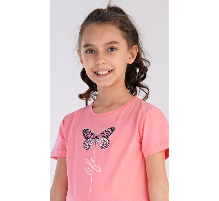 Dětská noční košile s krátkým rukávem Motýlek
