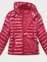 Dámská prošívaná bunda se stojáčkem červená (16M9108-270)