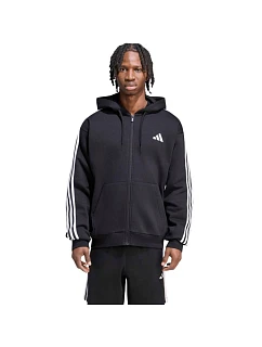 Pánská mikina Essentials 3Stripes Fleece FullZip Hoodie, černá, model 22369277 - ADIDAS