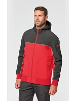 450 Pracovní 3vrstvá softshellová bunda model 22514191 black/red - WK