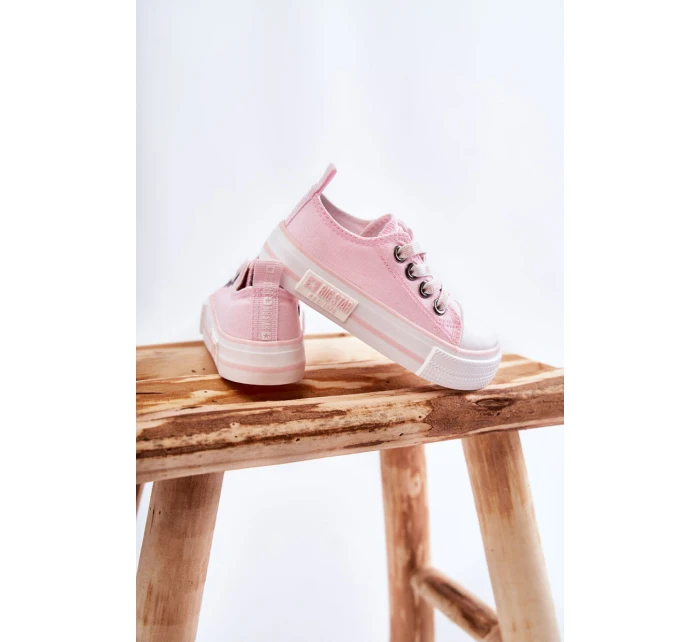 Dětské látkové tenisky BIG STAR model 21594682 Růžová - Big Star Shoes Dětské látkové tenisky BIG STAR model 21594682 Růžová - Big Star Shoes