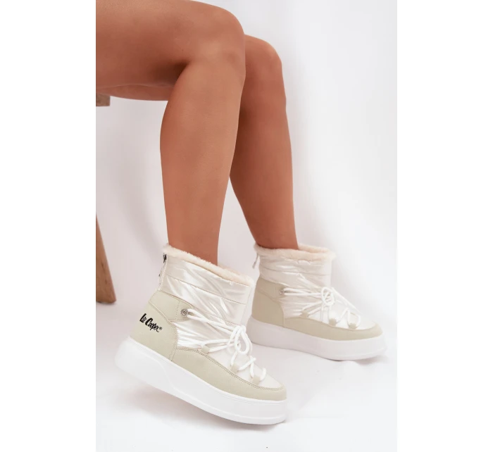 Dámské zimní boty Na platformě  25 03 Bílé model 21725149 - Lee Cooper
