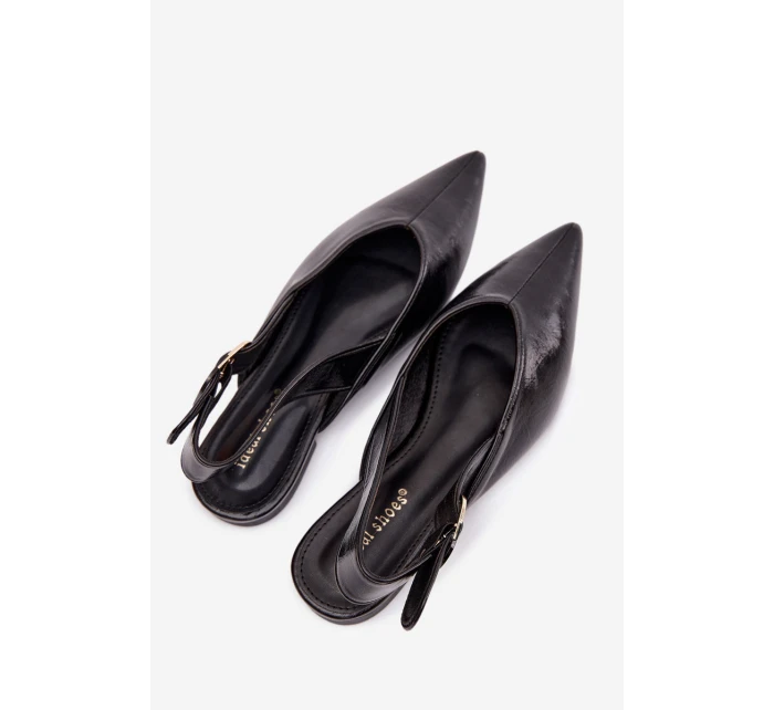 Lakované baleríny s přezkou Černé Rinalle Lakované baleríny s přezkou Černé Rinalle